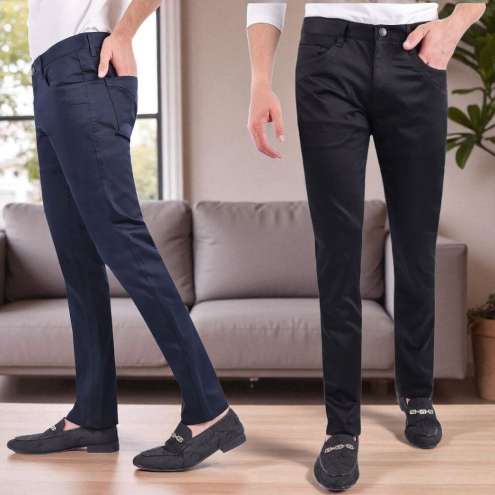 NWOT BARABAS ( 30 ) Black Handcrafted Italian Dress/Casual Slacks
